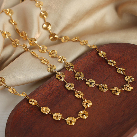 Karma Spiral Gold Necklaces