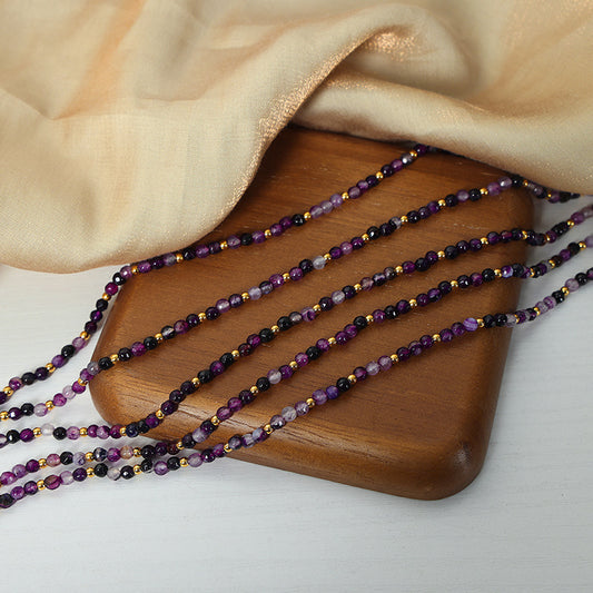 Samarqand Purple Beaded Necklace