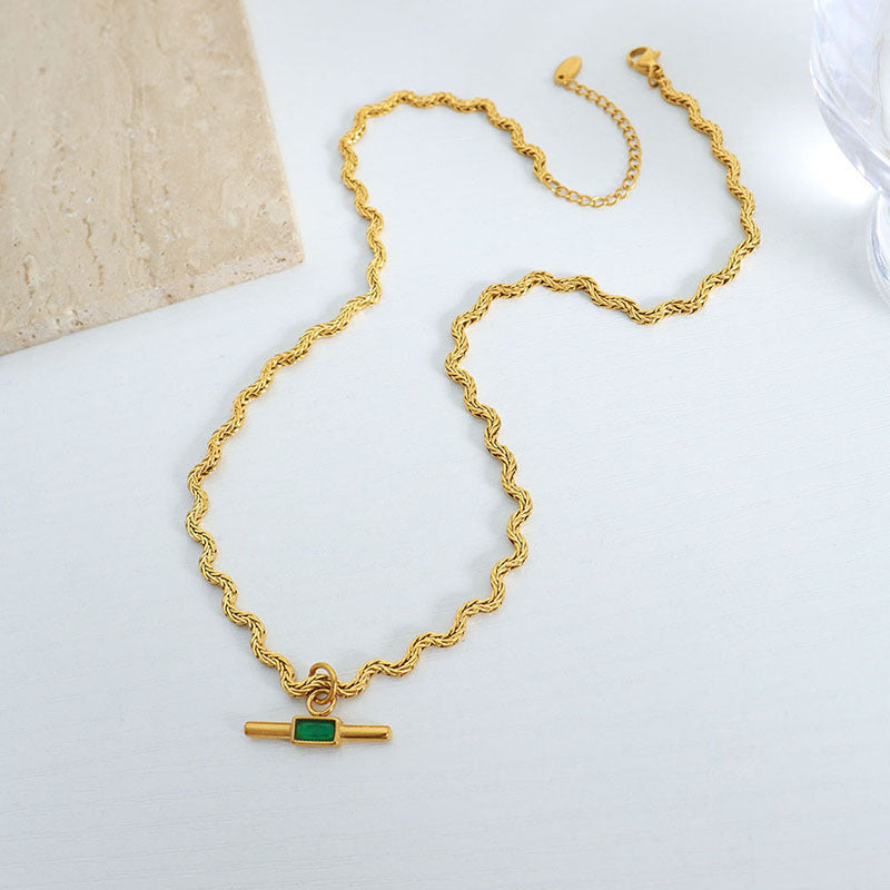 Ariadne Gold with Green Bar Design