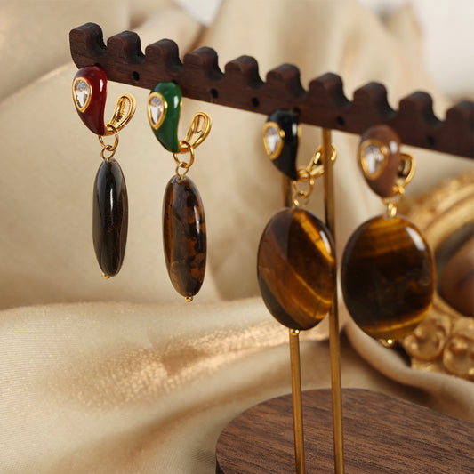 Sunda Tiger's Eye Earrings